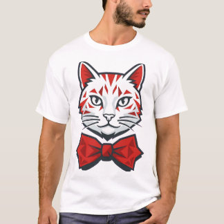 スタイリッシュな猫 Tシャツ
