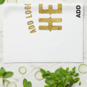 スタイリッシュな現代風 カスタマイズ可能な 白 検証済み ブランド キッチンタオル (折り畳み)