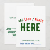 スタイリッシュな現代風 カスタマイズ可能な 白 検証済み ブランド シーズンカード (正面/裏面)