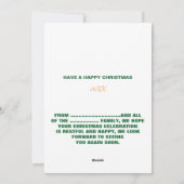 スタイリッシュな現代風 カスタマイズ可能な 白 検証済み ブランド シーズンカード (裏面)