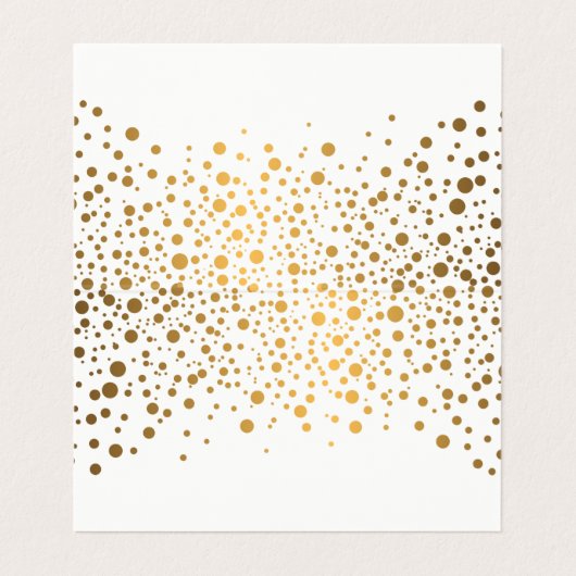 スタイリッシュな白および金ゴールドの紙吹雪|の座席表 名刺 (内部フラット)