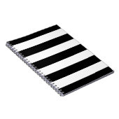 スタイリッシュな白黒ストライプ ノートブック (右側)