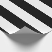 スタイリッシュな白黒ストライプ ラッピングペーパー (角)