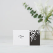 スタイリッシュな白黒名刺 名刺 (スタンド正面)