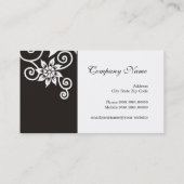 スタイリッシュな白黒名刺 名刺 (裏面)