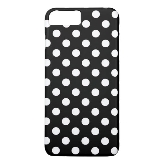 スタイリッシュな白黒大きい水玉模様パターン Case-Mate iPhoneケース (裏面)
