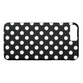 スタイリッシュな白黒大きい水玉模様パターン Case-Mate iPhoneケース (裏面(横))