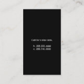 スタイリッシュな紫色および白い星のお母さんカード コーリングカード (裏面)