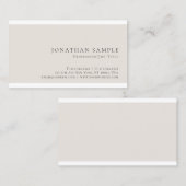 スタイリッシュな色のモダンな上品のお洒落で明白なトレンディー 名刺 (正面/裏面)