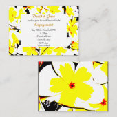 スタイリッシュな花束の招待状 エンクロージャーカード (正面/裏面)