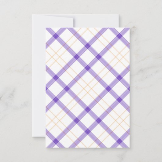 スタイリッシュな藤色の花の誕生日の保存日付 セーブザデート (裏面)