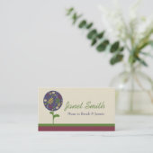 スタイリッシュな装飾刈り込み法の花のお母さんカード コーリングカード (スタンド正面)