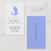 スタイリッシュな跳躍の魚の魚釣りの名刺 名刺 (正面/裏面)