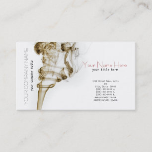 スタイリッシュな踊りの煙カード 名刺