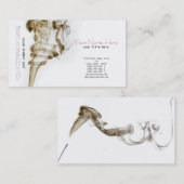 スタイリッシュな踊りの煙カード 名刺 (正面/裏面)