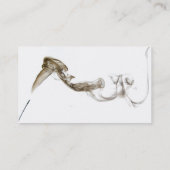 スタイリッシュな踊りの煙カード 名刺 (裏面)