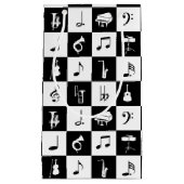 スタイリッシュな近代音楽のノートおよび楽器 スモールペーパーバッグ (正面)