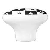 スタイリッシュな近代音楽のノートおよび楽器 セラミックノブ (側面)