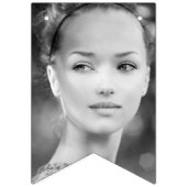 スタイリッシュな金ゴールドのグリッターの写真及び第21誕生日の旗 バンティングフラッグ (第2の旗)