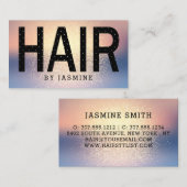 スタイリッシュな金ゴールドのグリッターの毛 名刺 (正面/裏面)