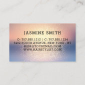 スタイリッシュな金ゴールドのグリッターの毛 名刺 (裏面)