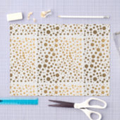 スタイリッシュな金ゴールドホイルの紙吹雪の点 薄葉紙 (クラフト)