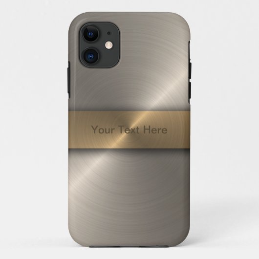 スタイリッシュな金ゴールド Case-Mate iPhoneケース (裏面)