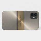 スタイリッシュな金ゴールド Case-Mate iPhoneケース (裏面(横))