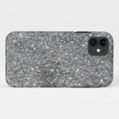 スタイリッシュな銀製のグリッターの輝きの写真 Case-Mate iPhoneケース (裏面(横))
