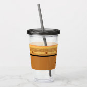 スタイリッシュな銅色のファン アクリルタンブラー (左)