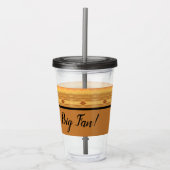 スタイリッシュな銅色のファン アクリルタンブラー (正面)