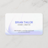 スタイリッシュな電球の名刺 名刺 (裏面)