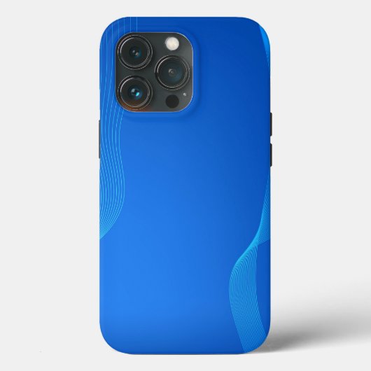 スタイリッシュな青い革 Case-Mate iPhoneケース (裏面)