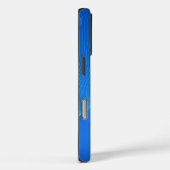 スタイリッシュな青い革 Case-Mate iPhoneケース (裏面 / 右)