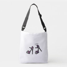 スタイリッシュな靴のプリント-ナスの格子縞