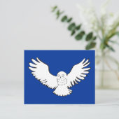 スタイリッシュな飛べる雪のオオワシ ポストカード (スタンド正面)