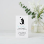 スタイリッシュな魚釣りの名刺 名刺 (スタンド正面)