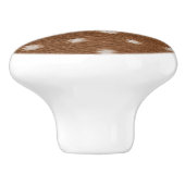 スタイリッシュな鹿柄の陶器製引き出しノブアクセント セラミックノブ (側面)