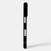 スタイリッシュな黒の「Auntie Established」筆記体フォト Case-Mate iPhoneケース (裏面 / 右)
