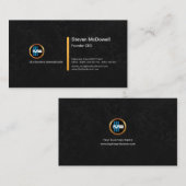 スタイリッシュな黒はグランジな金ゴールドのフェイクなラインCEOを塗ります 名刺 (正面/裏面)