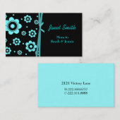 スタイリッシュな黒及び水のお母さんカード コーリングカード (正面/裏面)