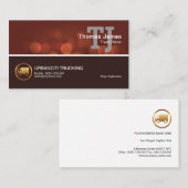 スタイリッシュな2つは夜ライト《写真》ぼけ味のトラック運送にある調子を与えました 名刺 (正面/裏面)