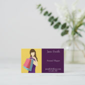 スタイリッシュな、流行個人的な買物客 名刺 (スタンド正面)