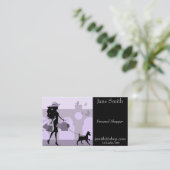 スタイリッシュな、流行個人的な買物客 名刺 (スタンド正面)