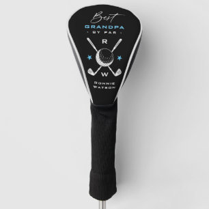 スタイリッシュな「Best Grandpa by Par」モノグラム ゴルフヘッドカバー