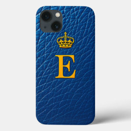 スタイリッシュなEの上の金の王冠 iPhone 13ケース