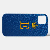 スタイリッシュなEの上の金の王冠 Case-Mate iPhoneケース (裏面 (横))