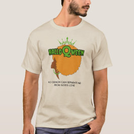 スタイリッシュなHALLOQWEEN アフロクイーン ハロウィン Tシャツ