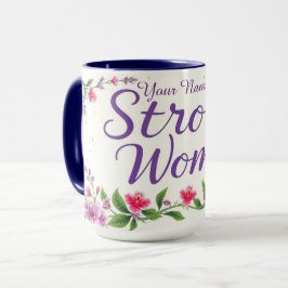 スタイリッシュなIWD2026 強い女性のリーダーシップ カスタムデザイン マグカップ