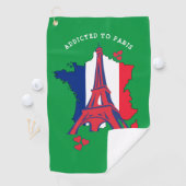 スタイリッシュなPARIS中毒モノグラム ゴルフタオル (インサイチュ)